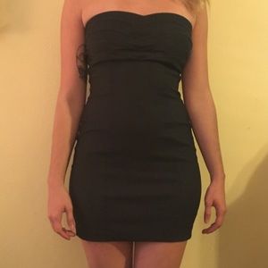 Strapless Denim Dress